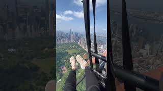 Helicopter ride over the skyline of Manhattan and Central Park.#newyorkcity#helicopterride