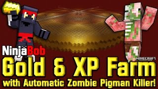 Huge Gold & XP Farm - Nether Roof w/Auto Zombie Pigmen Killer! PS4/PS3/Xbox Console