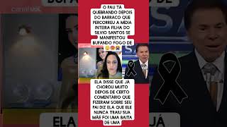 Filha de Silvio fala sobre como a mídia foi leviana ao fala de Silvio #silviosantos #virginia