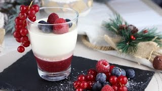 Panna cotta con frutas del bosque (sin lácteos)