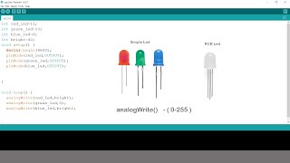 #RGB led # Analogwrite Function # Breadboard | RGB led in Arduino | How to control RGB led Arduino