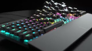 K70 RGB PRO | Mechanical Gaming Keyboard PBT DOUBLE SHOT PRO Keycaps | CHERRY MX Red K70 RGB PRO