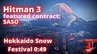 Hitman 3 Hokkaido Snow Festival featured contract 0:49