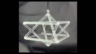 Quartz Crystal Singing Merkaba Star Chime 10"