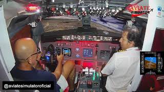 André Pilotando um simulador de vôo Real em Pedra Azul ES , FULL MOTION ! PILOTO POR UM DIA !