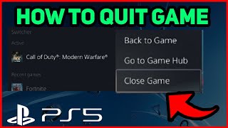 PS5 HOW TO QUIT GAME!