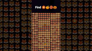 find 🏵️🍊🏀🎃|| please like and subscribe 😊 #shortsvideo #emojichallenge #subscribe