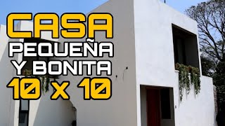 CASA pequeña y SENCILLA con 3 RECAMARAS  en un TERRENO  de 10 x 10 | Casas Para Todos