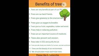 benefitsoftrees/पेड़ों के लाभ#ytshorts#short#studyS.R