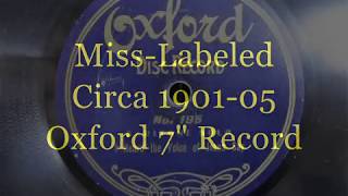 Miss-Labeled 7" Oxford Record