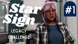 BRAND NEW LEGACY! ~ The Sims 4: Star Sign Legacy ⭐ Aries: Ep #1