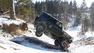 Трасса жесть! LR Discovery vs LC Prado vs ВАЗ 2121 vs УАЗ Хантер. Light. OffRoad