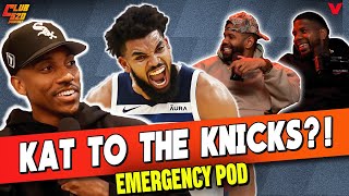 Jeff Teague REACTS to Karl-Anthony Towns trade to Knicks, Julius Randle to Timberwolves | Club 520