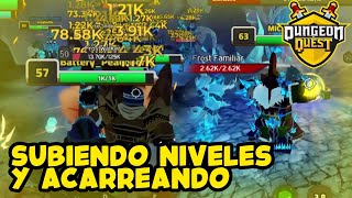 SUBIENDO NIVELES 🔥CON GENTE RANDOM🤓| DUNGEON QUEST ROBLOX⚔️