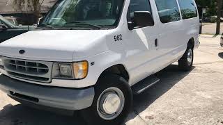 SOLD 2002 Ford E-350 12 passenger van test drive