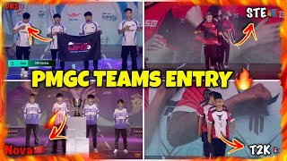 DRS, T2K, STE, NOVA AND other PMGC Finalist Team Intro/Entry in PMGC 2022 GRAND FINALS❤️‍🔥!! | ASIA