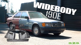 HUGE Widebody Kit for our Mercedes 190E