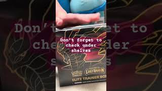 Walmart Secret Shelf Find Pokemon Treasure Does Exist Lost Origin #pokemontcg #walmartfinds #short