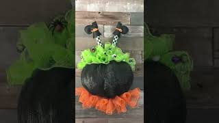 Wreath Making Ideas/Deco Mesh Wreaths/ DIY Fall/ DIY Halloween #shorts #craftyideas #halloween #fall