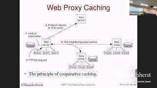 UMass CS677 (Spring'23) -   Lecture 21 -  Distributed Web services