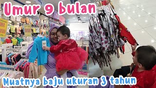 BEYZA BELI BAJU PILIH SENDIRI, BABA BINGUNG LIAT UKURAN BAJU BEYZA