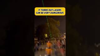 It turns out laser lights are very dangerous #factsdaily #factshorts #uniqueshorts