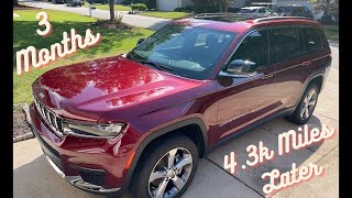 2021 Jeep Grand Cherokee L - 3 month 5k Review