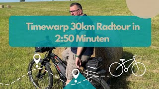 30 Kilometer Radtour in 2:50 Minuten Timewarp