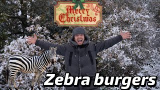 WHITE CHRISTMAS ! ZEBRA BURGERS !