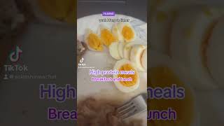 What I eat in a day realistic High protein breakfast