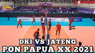 DKI VS JATENG WARMINGUP VOLI PUTRA PON XX PAPUA 2021