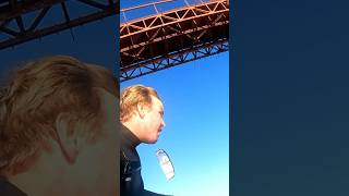 Riding a fool under the Golden Gate Bridge!