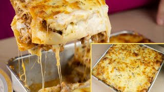 How to make easy beef lasagna / no oven / with creamy sauce/Eid special | Khanam's Kitchen