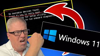 Windows 11 install - No bootable device found error message FIX!