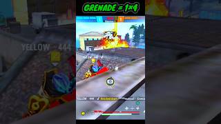 GRENADE KING 💣 ff gameplay free fire Goku shorts 😱 br rank push trick  #shorts #freefire #viral