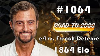 Road to 2000 #1064 - 1864 ELO - Chess.com Blitz 3+0 - e4 vs. French Defense