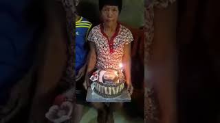 My mother simple birthday celebration