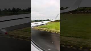 British Airways A320NEO takeoff Newcastle Airport