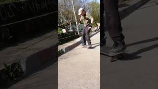 1st try back to back 50/50 #skateboarding