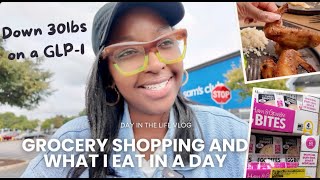 Down 30lb on a GLP-1; Grocery shop with me; What I eat in a day; Weight-loss; Zepbound, Tirzepatide