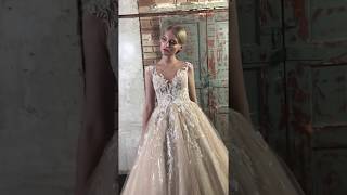 Sensuella frothy silk-glitter tulle ballgown wedding dress-2