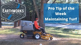 Earthworks' Pro Tip of the Week: Turf Management!