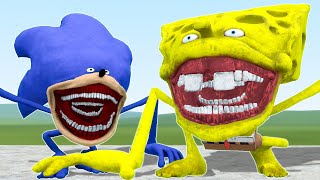 NEW SPONGEBOB TAPES VS SONIC TAPES in Garry's Mod!