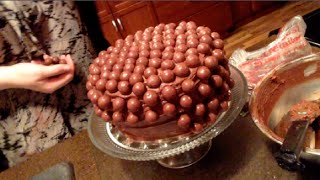 BAKING A MALT BALL CHOCOLATE CAKE