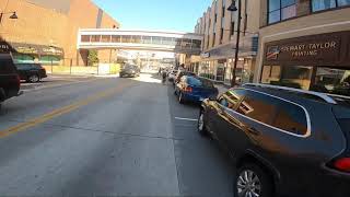 Biking in Downtown Duluth, MN.