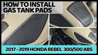 HOW TO INSTALL A GAS TANK PROTECTOR ON A MOTORCYCLE || 2017 - 2019 HONDA REBEL