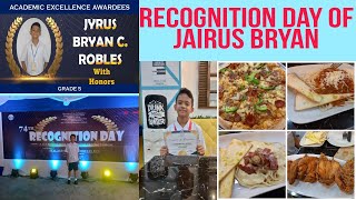 Recognition Day of Jairus Bryan | YhanRech Vlog