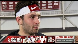 Baker Mayfield From Oklahoma Pro Day | Mar 14, 2018