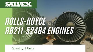 Virtual Product Inspection at Salvex - Rolls-Royce RB211-524B4 Engines in AR Condition (3 Units)