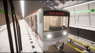 PRAGUE METRO SIMULATOR | Linka A | Nemocnice Motol - Depo Hostivař | 81-71M